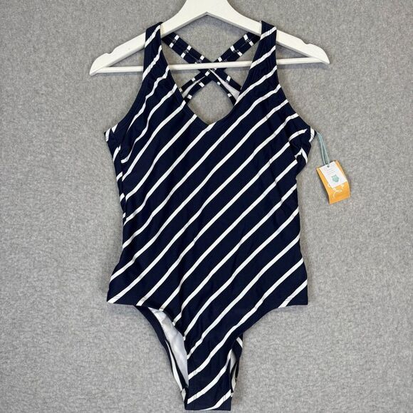 Kona Other - Brand New Kona Soul X Target Womens Medium Navy Blue One Piece Swimsuit Swimwear